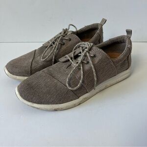 Toms Lace Up Tan Sneakers Women’s 8